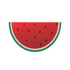 illustration or icon of fresh watermelon
