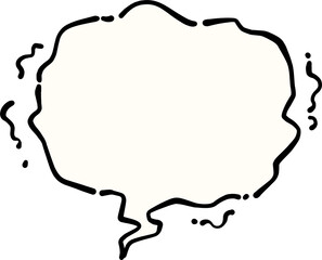 Emotional expression speech bubble