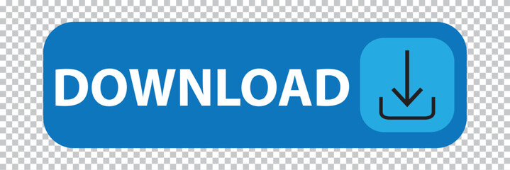 Click here banner with shadow. Click push button isolated. Online shopping. 3d download now blue button with hand cursor. Save cloud icon button hand pointer clicking. 7891