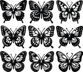 butterfly silhouette vector
