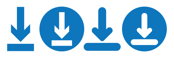 Download icon set. Software download icon . Web icon set. Vector illustration and symbol for website. 11:11