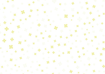 四葉のクローバー　背景　ランダム散りばめ