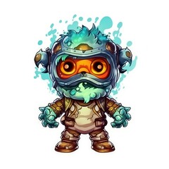 Art illustration Character Cute Monster isolated background