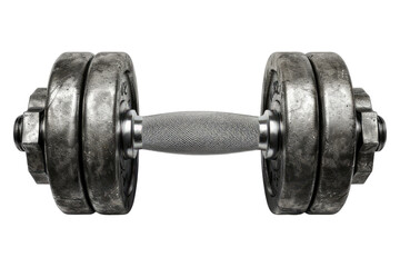 Fototapeta premium Exercise weight dumbbell isolated on transparent background