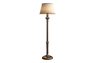 Floor lamp isolated on transparent background