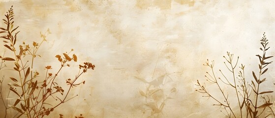 Rustic Doodle Border Design with Blank Space for Business Concept Background