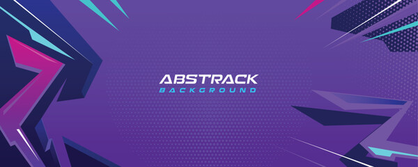 Blue Abstract Sports Background Vector. International Sports Day Banner Illustration