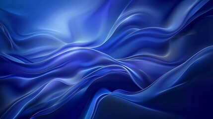 Obraz premium Abstract blue background with smooth lines