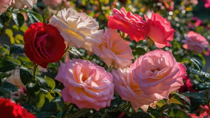 Fototapeta premium Full Bloom Rose Close-up