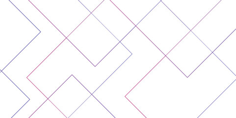 Abstract minimal geometric White and pink light design background. Thin linear square diamond shape and rectangle. futuristic architecture concept with digital geometric connection pink lines