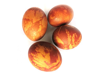 natural colored easter eggs