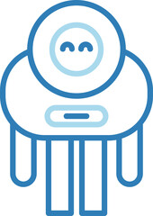Robot Line Icon
