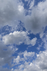 cloudy weather sky with clouds of white and gray