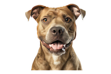 Pitbull isolated on transparent background