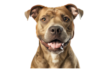 Pitbull isolated on transparent background