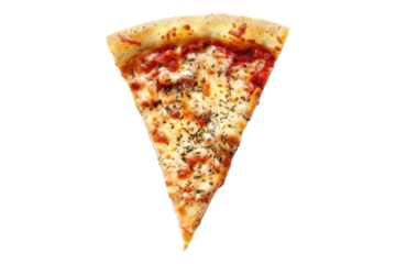 Pizza slice isolated on transparent background