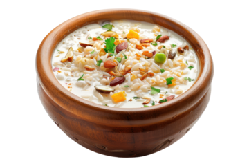 Rice kheer Isolated on transparent background