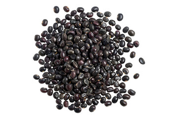 Split black gram Isolated on transparent background