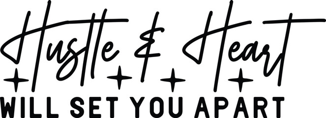 3. hustle and heart will set you apart boho svg © design