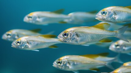Group of Fish Swimming in Water