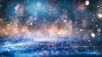 Obraz premium A breathtaking scene of a starlit sky, with a defocused background of shimmering particles