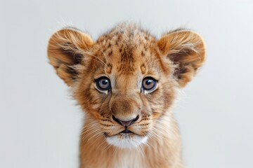 Fototapeta premium Close Up of a Lion Cubs Face