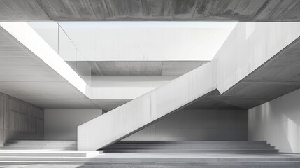 Obraz premium A stark contrast of geometric lines against a spacious backdrop, emphasizing clarity and form