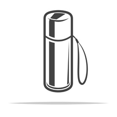 Thermos flask bottle icon transparent vector isolated