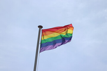 Gay pride rainbow flag