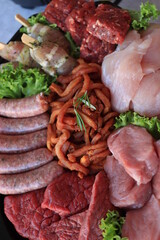 Small pieces of meat for gourmet meal