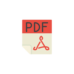 PDF file flat icon