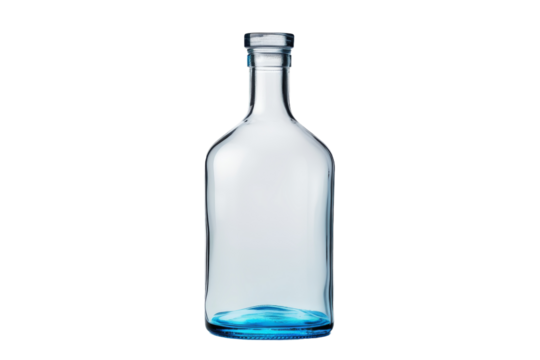 Glass Bottle Illustration Isolated on Transparent Background