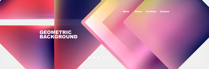 Triangle minimal web site page background design. Vector Illustration For Wallpaper, Banner, Background, Card, Book Illustration, landing page