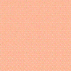 Simple geometric pattern White small mosaic fragments on a delicate light peach apricot orange pink background