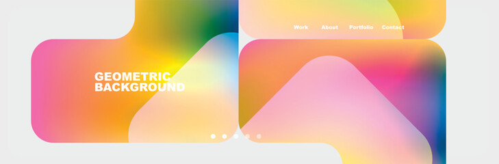 Obraz premium Square internet web page design template. Vector Illustration For Wallpaper, Banner, Background, Card, Book Illustration, landing page