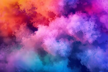 Holi clip art abstract patterns of color clouds.
