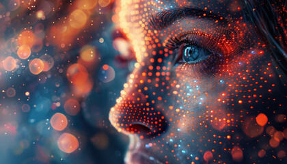 Data visualization from female face