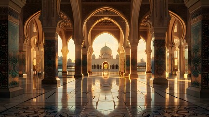 spirituality illuminated in majestic ancient Islamic architecture