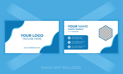 Professional name card and business card layout