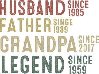 53. Husband Father Grandpa Legend Father svg