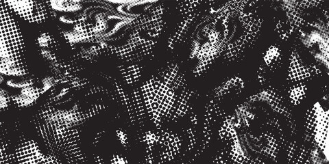 Abstract retro grunge seamless pattern. Urban art texture with paint splashes, chaotic shapes, lines, dots, patches. Sports graffiti style vector background