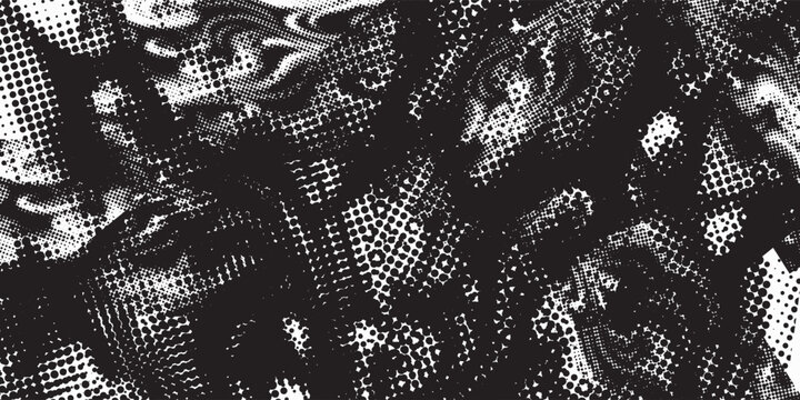 Fototapeta Abstract retro grunge seamless pattern. Urban art texture with paint splashes, chaotic shapes, lines, dots, patches. Sports graffiti style vector background