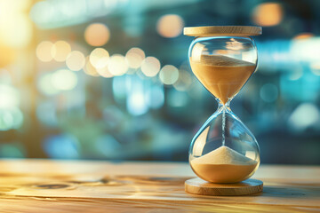 hourglass with sand