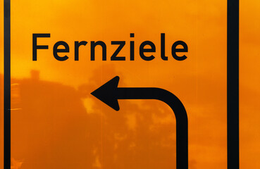 Fernziele Wegweiser