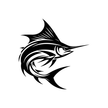 recommend clip art: Cosmic Swordfish Silhouette - Celestial Wonder in Underwater Art - swordfish illustration
                    