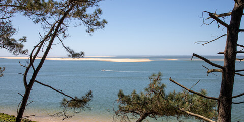 Dune du Pilat french biggest sand dune in Europe from corniche road