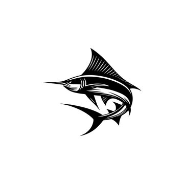 recommend clip art: Transcendent Swordfish Silhouette - Ethereal Beauty of Marine Forms - minimallest swordfish vector
                    