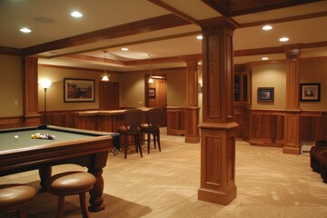 Classical Basement Interior