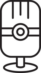 Microphone Icon Line Art
