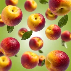 apples on a black background